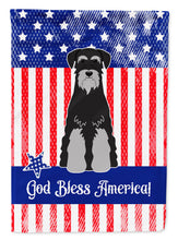 Load image into Gallery viewer, Patriotic USA Standard Schnauzer Black Grey Garden Flag - Outdoor Decorative Yard Flag