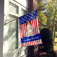 Load image into Gallery viewer, Patriotic USA Saint Bernard Flag Canvas House Size BB3030CHF