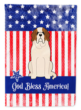 Load image into Gallery viewer, Patriotic USA Saint Bernard Garden Flag - Outdoor Decorative Yard Flag