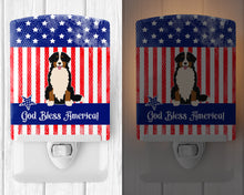 Load image into Gallery viewer, Patriotic USA Bernese Mountain Dog Ceramic Night Light BB3031CNL