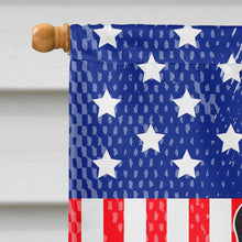 Load image into Gallery viewer, Patriotic USA Border Terrier Flag Canvas House Size BB3034CHF