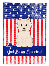 Load image into Gallery viewer, Patriotic USA Westie Garden Flag - Outdoor Decorative Yard Flag BB3037GF