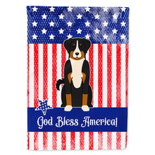 Load image into Gallery viewer, Patriotic USA Appenzeller Sennenhund Flag Canvas House Size BB3038CHF