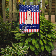 Load image into Gallery viewer, Patriotic USA White German Shepherd Garden Flag - Outdoor Decorative Yard Flag