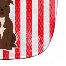 Load image into Gallery viewer, Patriotic USA Staffordshire Bull Terrier Chocolate Baby Bib BB3043BIB