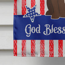 Load image into Gallery viewer, Patriotic USA Staffordshire Bull Terrier Chocolate Flag Canvas House Size