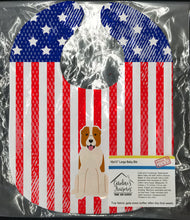 Load image into Gallery viewer, Patriotic USA Central Asian Shepherd Dog Baby Bib BB3044BIB