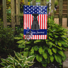 Load image into Gallery viewer, Patriotic USA Miniature Schanuzer Black Garden Flag - Outdoor Decorative Yard Flag