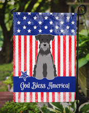 Load image into Gallery viewer, Patriotic USA Miniature Schanuzer Black Silver Garden Flag - Outdoor Decorative Yard Flag