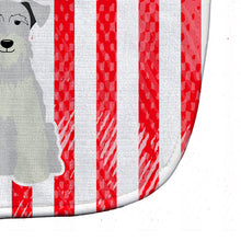 Load image into Gallery viewer, Patriotic USA Miniature Schanuzer White Baby Bib BB3048BIB