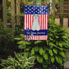 Load image into Gallery viewer, Patriotic USA Miniature Schanuzer White Garden Flag - Outdoor Decorative Yard Flag