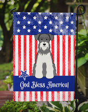 Load image into Gallery viewer, Patriotic USA Miniature Schanuzer Salt and Pepper Garden Flag - Outdoor Decorative Yard Flag