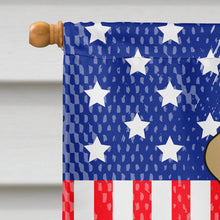 Load image into Gallery viewer, Patriotic USA Yellow Labrador Flag Canvas House Size BB3050CHF
