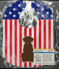 Load image into Gallery viewer, Patriotic USA Chocolate Labrador Baby Bib BB3051BIB