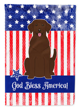 Load image into Gallery viewer, Patriotic USA Chocolate Labrador Garden Flag - Outdoor Decorative Yard Flag