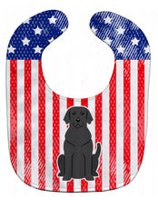 Load image into Gallery viewer, Patriotic USA Black Labrador Baby Bib BB3052BIB