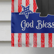 Load image into Gallery viewer, Patriotic USA Black Labrador Flag Canvas House Size BB3052CHF