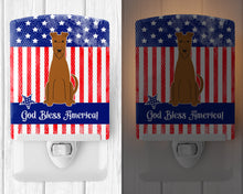 Load image into Gallery viewer, Patriotic USA Irish Terrier Ceramic Night Light BB3057CNL
