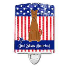 Load image into Gallery viewer, Patriotic USA Irish Terrier Ceramic Night Light BB3057CNL