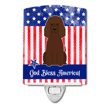 Load image into Gallery viewer, Patriotic USA Irish Water Spaniel Ceramic Night Light BB3058CNL