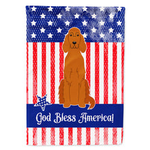 Load image into Gallery viewer, Patriotic USA Irish Setter Flag Canvas House Size BB3059CHF