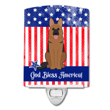Load image into Gallery viewer, Patriotic USA German Shepherd Ceramic Night Light BB3062CNL