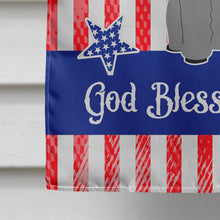 Load image into Gallery viewer, Patriotic USA Poodle Silver Flag Canvas House Size BB3063CHF