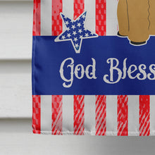 Load image into Gallery viewer, Patriotic USA Poodle Tan Flag Canvas House Size BB3064CHF