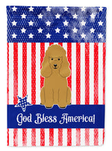 Load image into Gallery viewer, Patriotic USA Poodle Tan Garden Flag - Outdoor Decorative Yard Flag BB3064GF