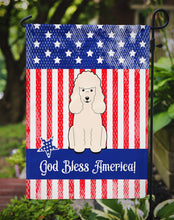 Load image into Gallery viewer, Patriotic USA Poodle White Garden Flag - Outdoor Decorative Yard Flag