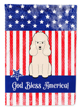 Load image into Gallery viewer, Patriotic USA Poodle White Garden Flag - Outdoor Decorative Yard Flag