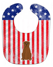 Load image into Gallery viewer, Patriotic USA Dogue de Bourdeaux Baby Bib BB3068BIB