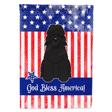 Load image into Gallery viewer, Patriotic USA Bouvier des Flandres Flag Canvas House Size BB3069CHF