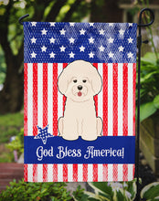 Load image into Gallery viewer, Patriotic USA Bichon Frise Garden Flag - Outdoor Decorative Yard Flag