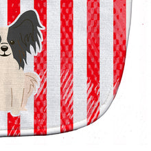Load image into Gallery viewer, Patriotic USA Papillon Black White Baby Bib BB3071BIB