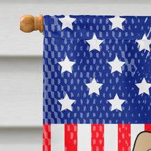 Load image into Gallery viewer, Patriotic USA Papillon Sable White Flag Canvas House Size BB3072CHF