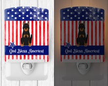 Load image into Gallery viewer, Patriotic USA Beauce Shepherd Dog Ceramic Night Light BB3075CNL