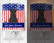 Load image into Gallery viewer, Patriotic USA Briard Black Ceramic Night Light BB3076CNL