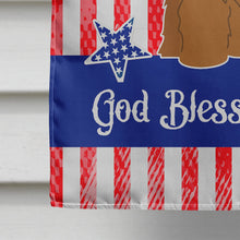 Load image into Gallery viewer, Patriotic USA Briard Brown Flag Canvas House Size BB3077CHF