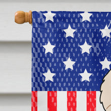 Load image into Gallery viewer, Patriotic USA Great Pyrenese Flag Canvas House Size BB3078CHF