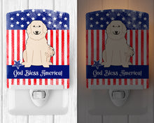 Load image into Gallery viewer, Patriotic USA Great Pyrenese Ceramic Night Light BB3078CNL
