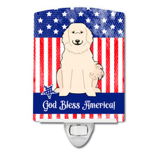 Load image into Gallery viewer, Patriotic USA Great Pyrenese Ceramic Night Light BB3078CNL