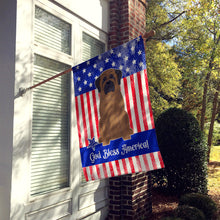 Load image into Gallery viewer, Patriotic USA Bullmastiff Flag Canvas House Size BB3079CHF