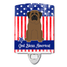Load image into Gallery viewer, Patriotic USA Bullmastiff Ceramic Night Light BB3079CNL
