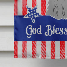 Load image into Gallery viewer, Patriotic USA Shih Tzu Black Silver Flag Canvas House Size