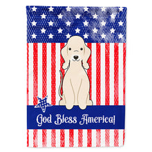 Load image into Gallery viewer, Patriotic USA Bedlington Terrier Sandy Flag Canvas House Size BB3086CHF
