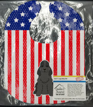 Load image into Gallery viewer, Patriotic USA Cocker Spaniel Black Baby Bib BB3087BIB