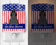 Load image into Gallery viewer, Patriotic USA Cocker Spaniel Black Ceramic Night Light BB3087CNL