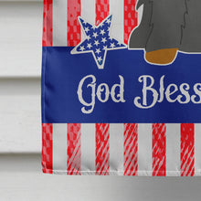 Load image into Gallery viewer, Patriotic USA Cocker Spaniel Black Tan Flag Canvas House Size BB3088CHF
