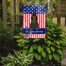 Load image into Gallery viewer, Patriotic USA Cocker Spaniel Black Tan Garden Flag - Outdoor Decorative Yard Flag